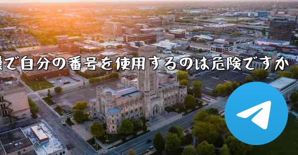 紙飛行機で自分の番号を使用するのは危険ですか