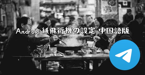 Android 紙飛行機の設定 中国語版