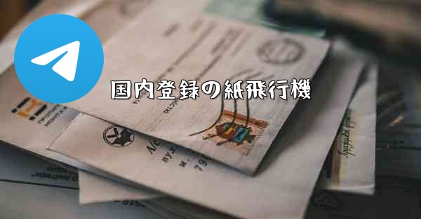 国内登録の紙飛行機