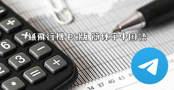 紙飛行機 PC版 簡体字中国語