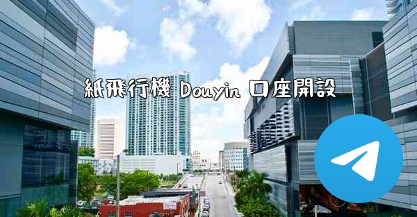 紙飛行機 Douyin 口座開設