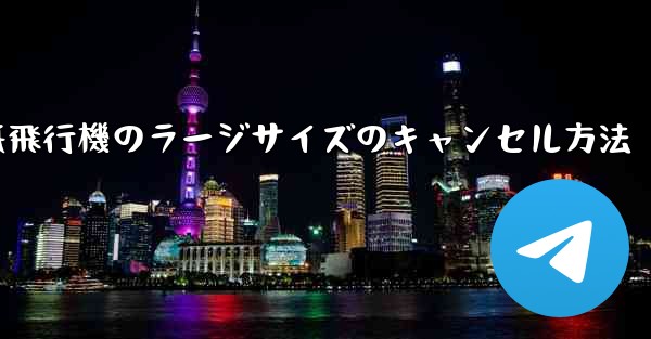 紙飛行機のラージサイズのキャンセル方法