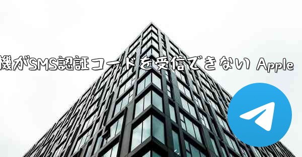紙飛行機がSMS認証コードを受信できない Apple