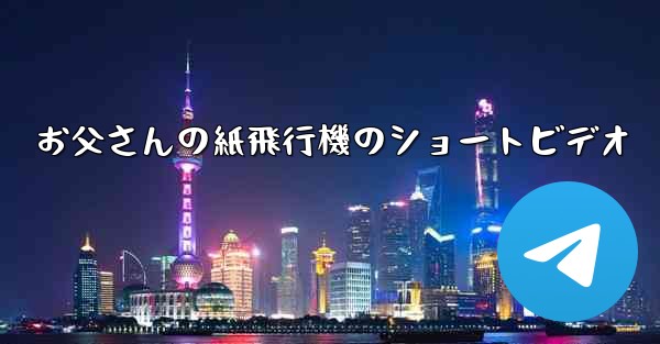 お父さんの紙飛行機のショートビデオ