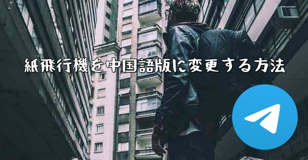 紙飛行機を中国語版に変更する方法