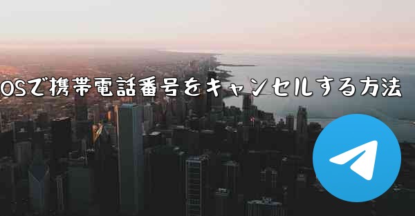 Paper Plane iOSで携帯電話番号をキャンセルする方法