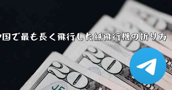 中国で最も長く飛行した紙飛行機の折り方