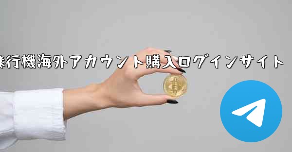 紙飛行機海外アカウント購入ログインサイト