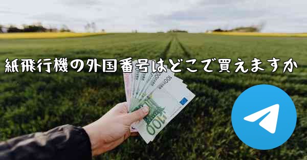 紙飛行機の外国番号はどこで買えますか