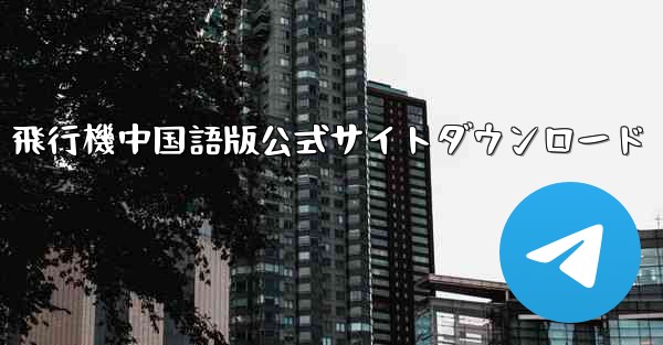 飛行機中国語版公式サイトダウンロード