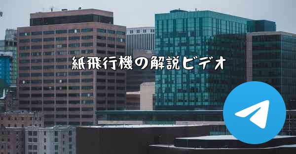 紙飛行機の解説ビデオ