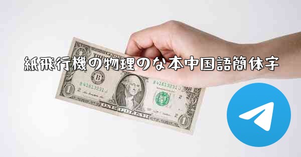 紙飛行機の物理のな本中国語簡体字