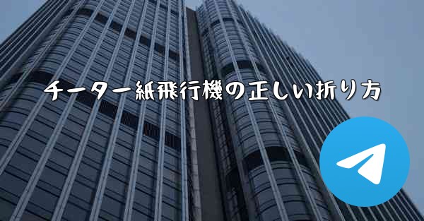 チーター紙飛行機の正しい折り方