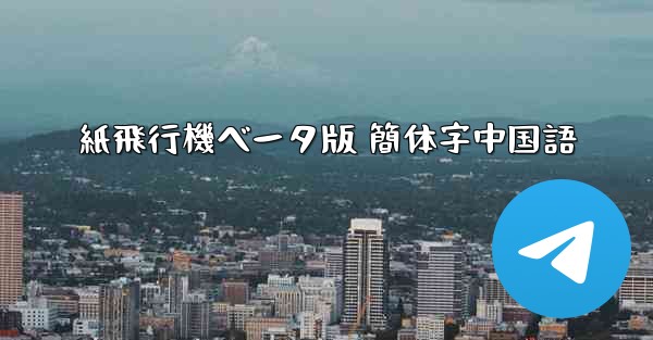 紙飛行機ベータ版 簡体字中国語
