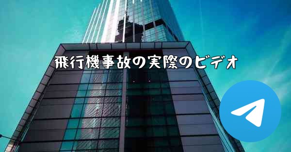 飛行機事故の実際のビデオ