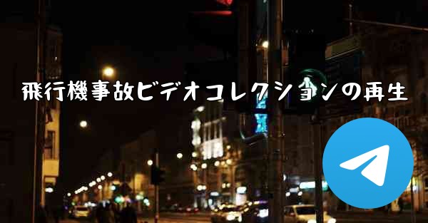 飛行機事故ビデオコレクションの再生