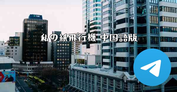 私の紙飛行機 中国語版