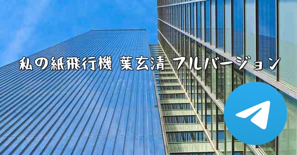 私の紙飛行機 葉玄清 フルバージョン