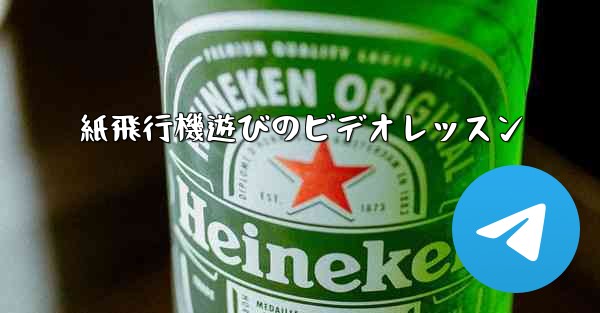 紙飛行機遊びのビデオレッスン