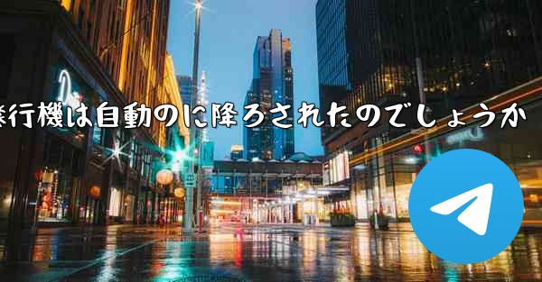 なぜ紙飛行機は自動のに降ろされたのでしょうか