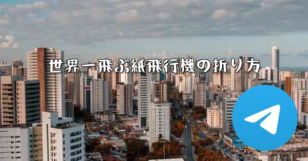 世界一飛ぶ紙飛行機の折り方