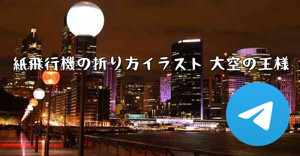 紙飛行機の折り方イラスト 大空の王様