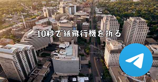 10秒で紙飛行機を折る