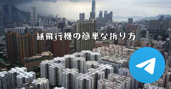 紙飛行機の簡単な折り方