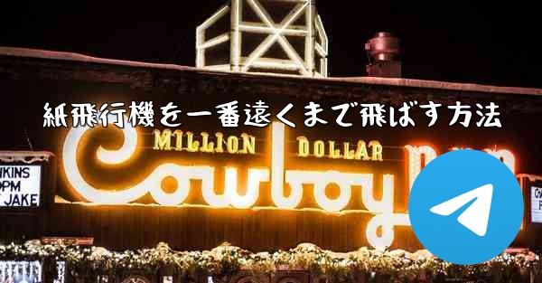 紙飛行機を一番遠くまで飛ばす方法