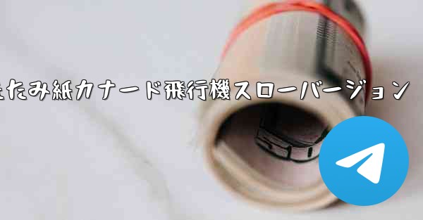 折りたたみ紙カナード飛行機スローバージョン