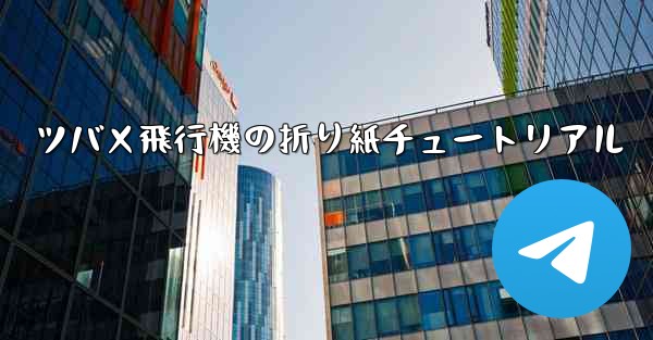 ツバメ飛行機の折り紙チュートリアル