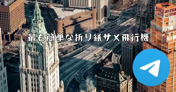 最も簡単な折り紙サメ飛行機