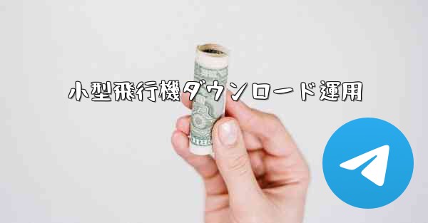 小型飛行機ダウンロード運用