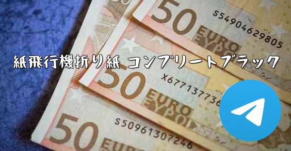 紙飛行機折り紙 コンプリートブラック