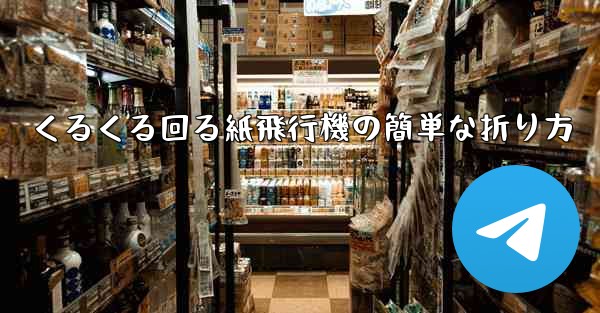 くるくる回る紙飛行機の簡単な折り方