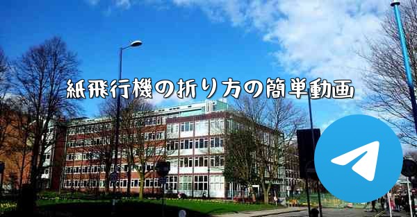 紙飛行機の折り方の簡単動画