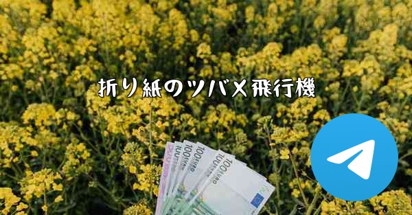 折り紙のツバメ飛行機