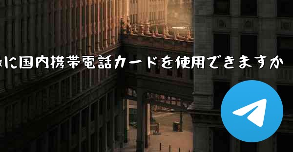 飛行機の登録に国内携帯電話カードを使用できますか