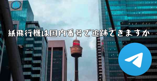 紙飛行機は国内番号で追跡できますか