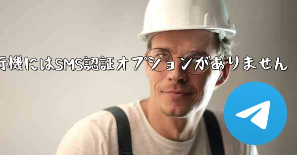 紙飛行機にはSMS認証オプションがありません