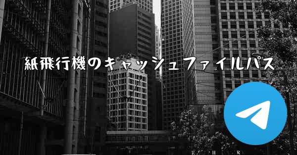 紙飛行機のキャッシュファイルパス