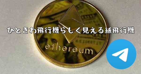 ひときわ飛行機らしく見える紙飛行機