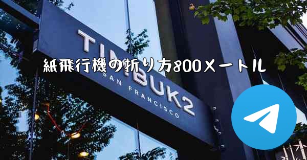 紙飛行機の折り方800メートル