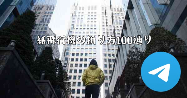 紙飛行機の折り方100通り