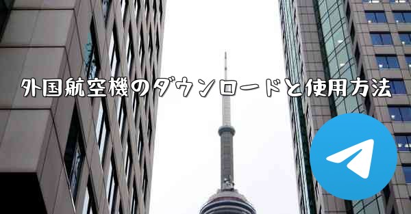 外国航空機のダウンロードと使用方法