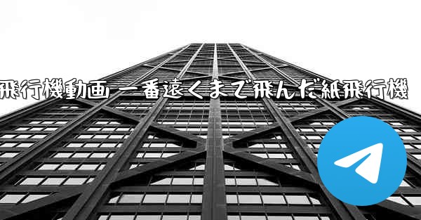 折り紙飛行機動画 一番遠くまで飛んだ紙飛行機
