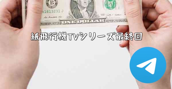 紙飛行機TVシリーズ最終回