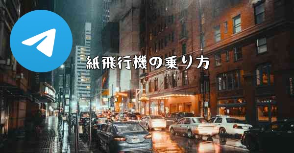 紙飛行機の乗り方