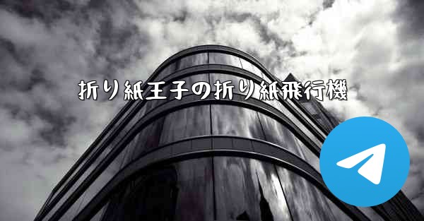 折り紙王子の折り紙飛行機