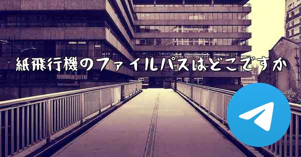紙飛行機のファイルパスはどこですか